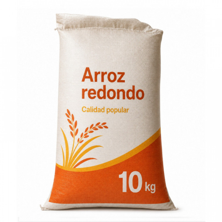 Saco arroz redondo 10 kg