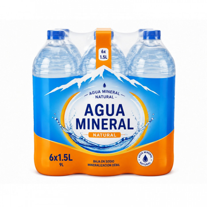 Agua mineral 6 x 1,5 L
