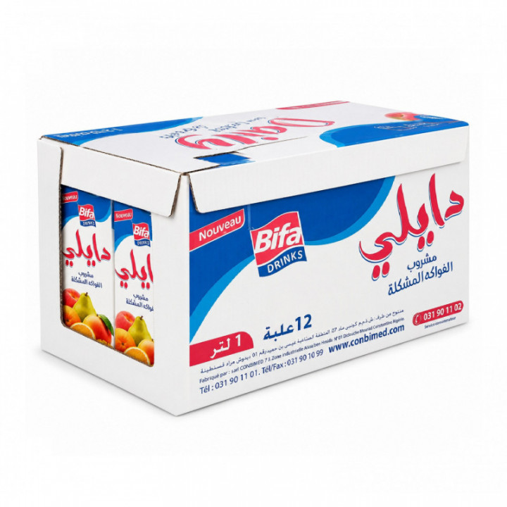 Caja zumo multifruta Daily BIFA 12 x 1 L