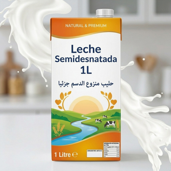 Leche semidesnatada UHT 1 L
