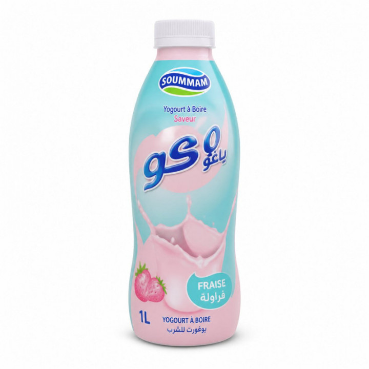 Yogur líquido fresa SOUMMAM 1 L