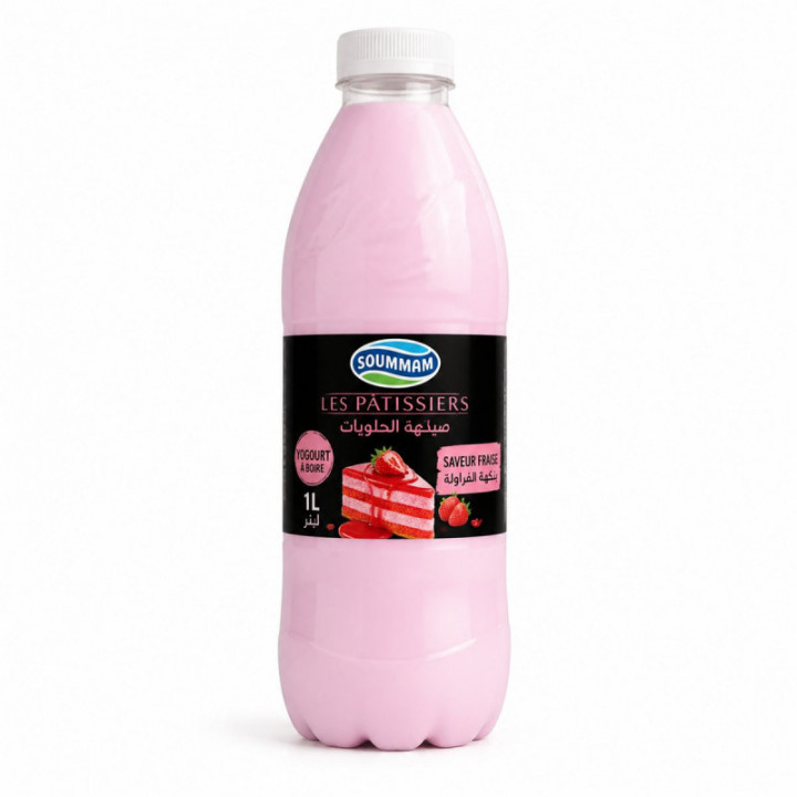 Yogur líquido Pâtissiers fresa SOUMMAM 1 L
