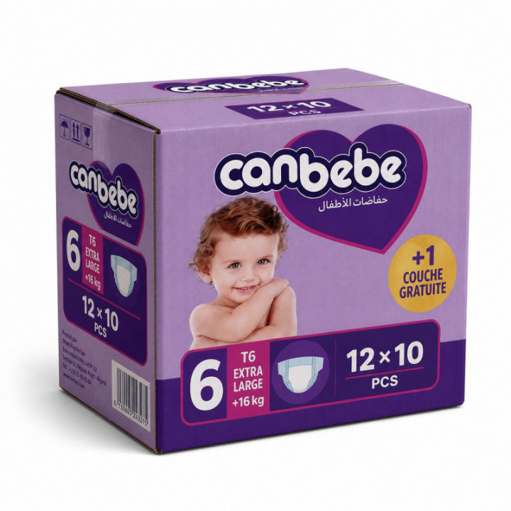 Caja pañales CANBEBE talla 6 - 12 x 10 u