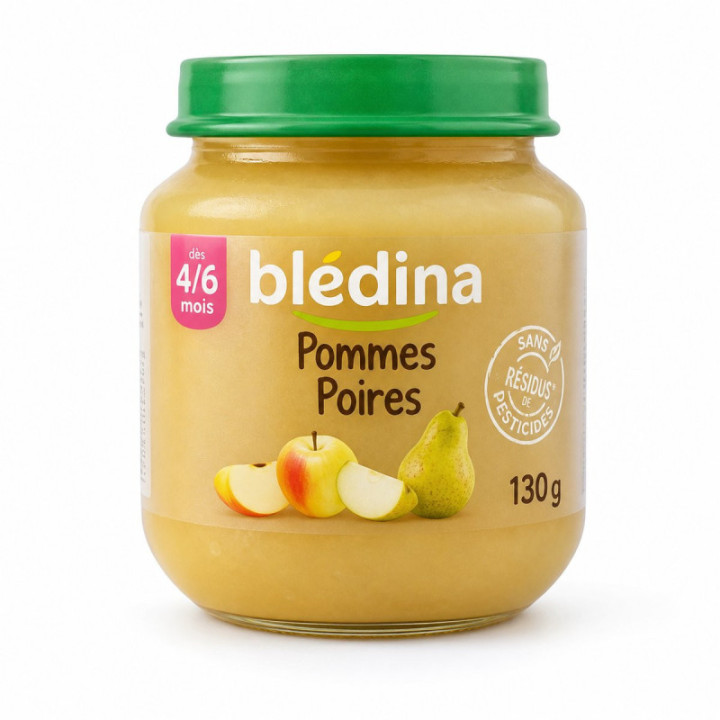 Compota Blédina manzana y pera 130 g