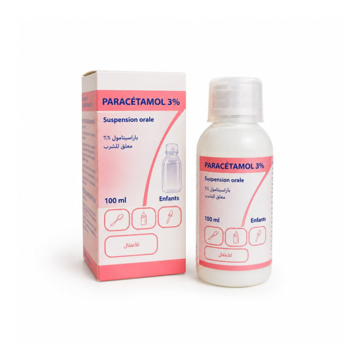 Paracétamol 3% suspensión oral 100 ml