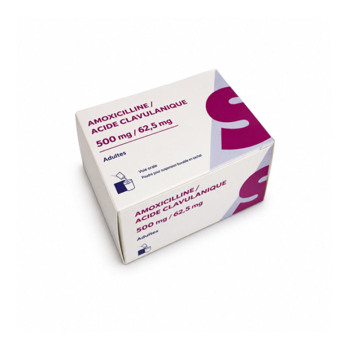 Amoxicilina/ácido clavulánico 500/62,5 mg