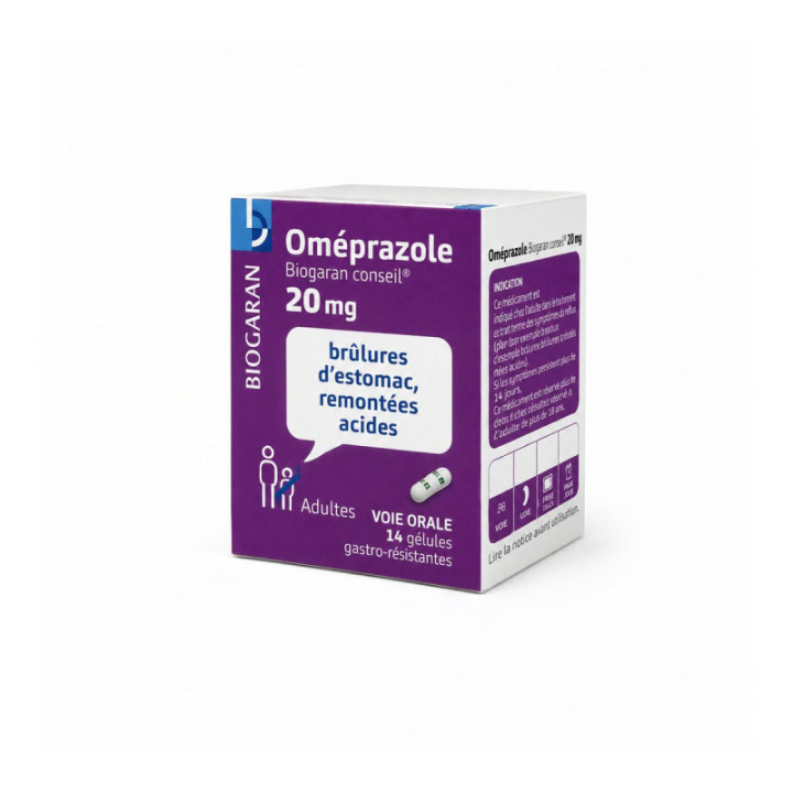 Biogaran Oméprazole 20 mg, 14 cápsulas