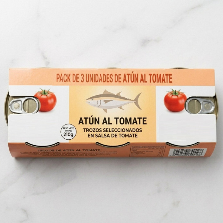 Atún al tomate 3u