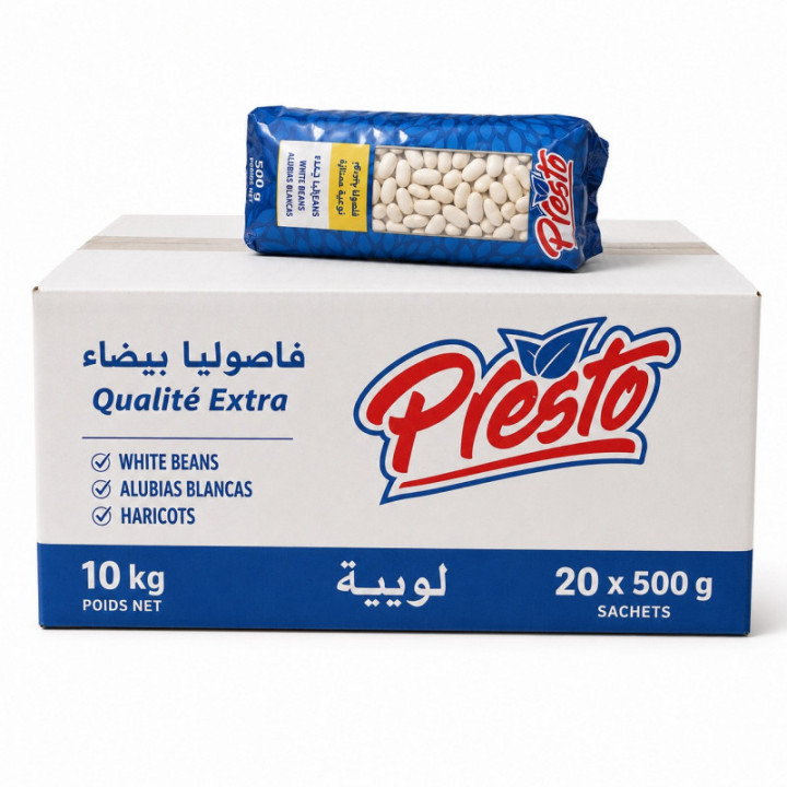 Caja alubias blancas PRESTO 10 kg (20 x 500 g)