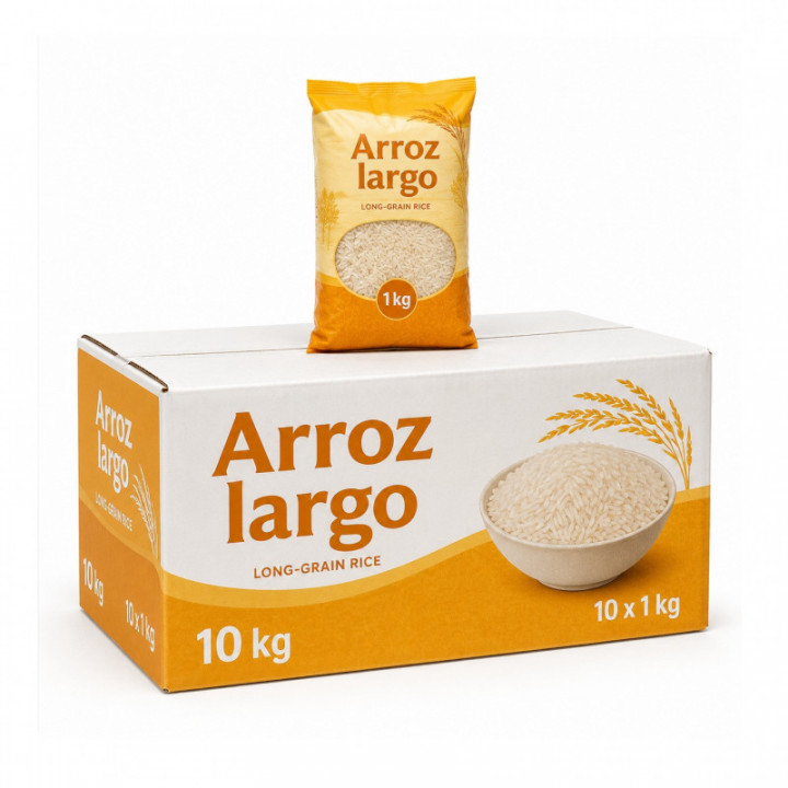 Caja arroz largo 10 kg (10 x 1 kg)